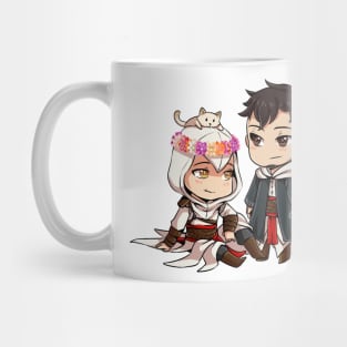 Chibi Altair and Malik Mug